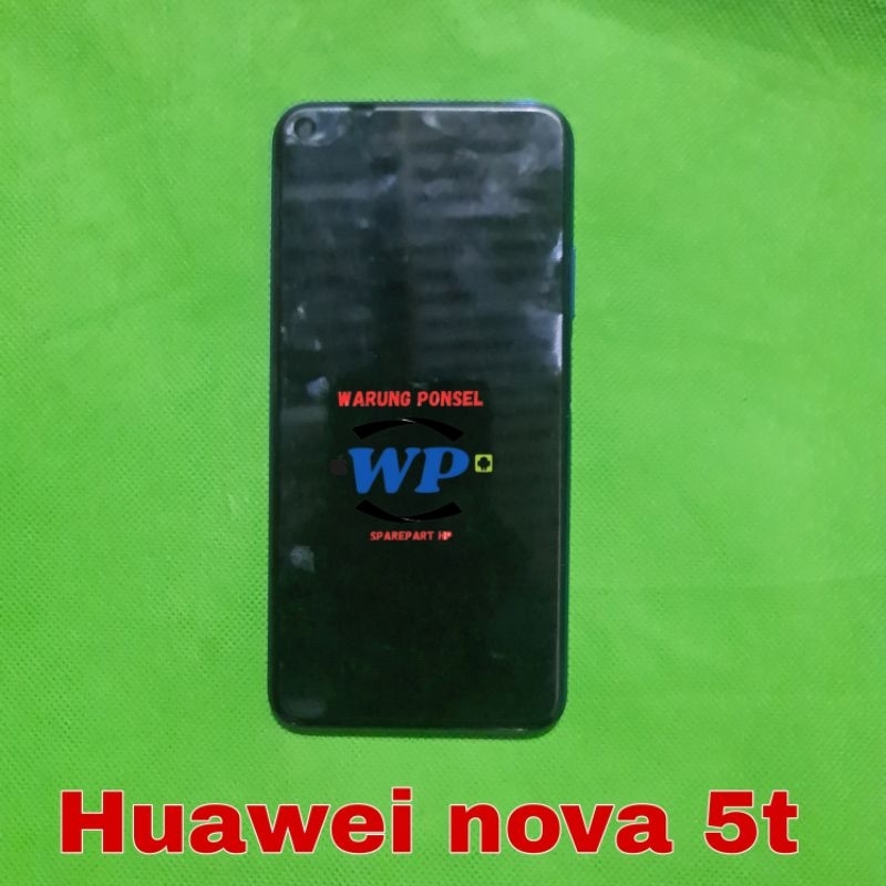 LCD PLUS FRAME HUAWEI NOVA 5T ORI COPOTAN NORMAL BONUS SIDIK JARI MASIH NEMPEL FRAME