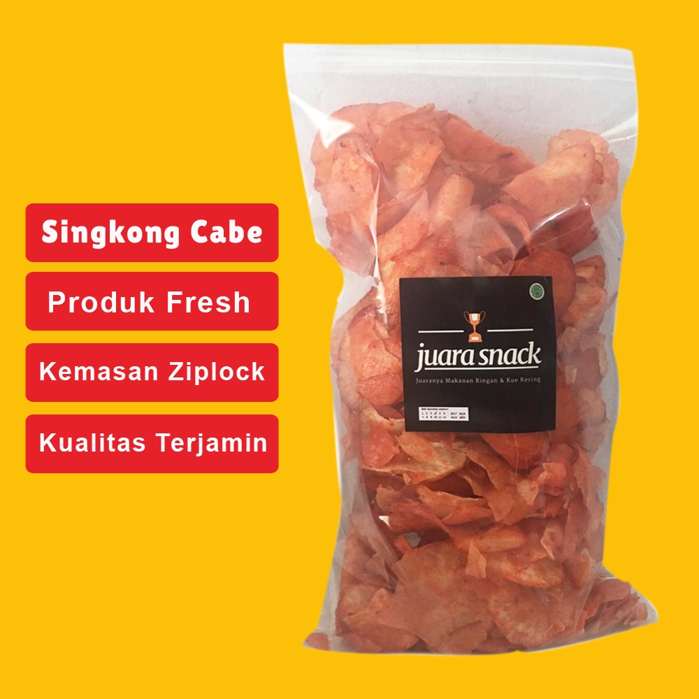 

Juara Snack - Keripik Singkong Cabe 200gr