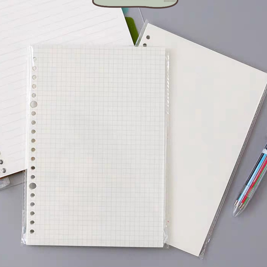 

Pilihan MILOLI Isi Binder A5 2 Lubang Bergaris Refill Binder Kertas Binder E5