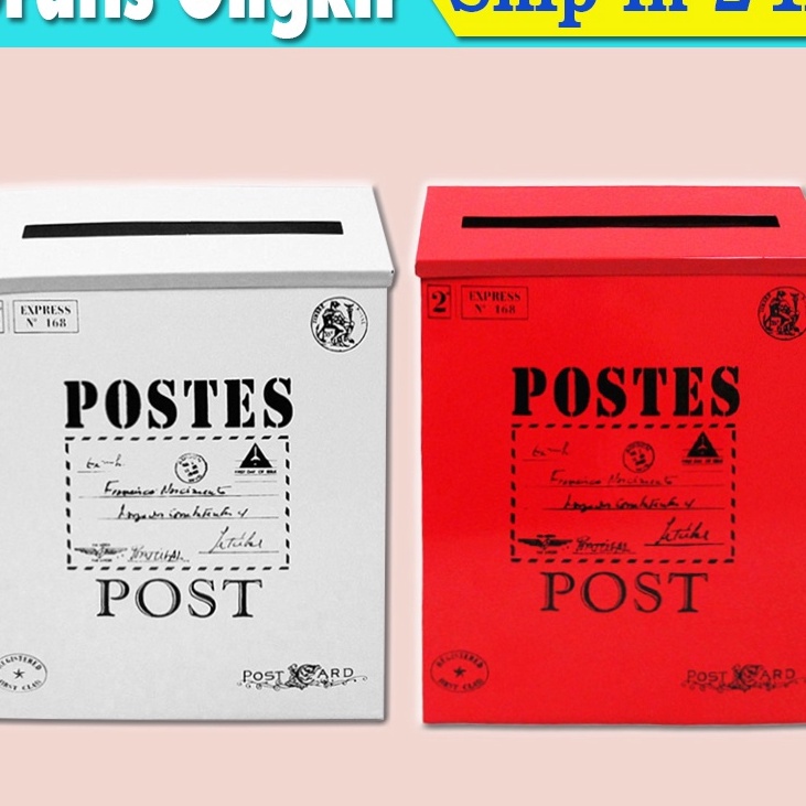 

KI3 Kotak Pos Surat Mail Box bahan besi plat