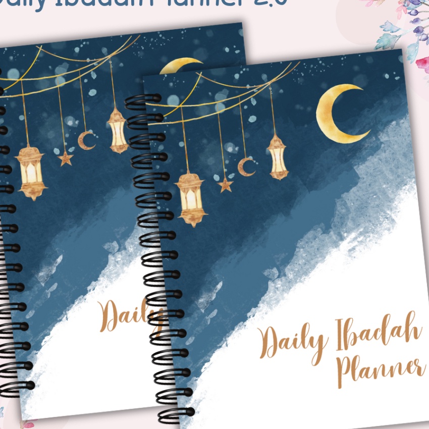 

FG2 DIP 2 Daily Ibadah Planner Loose Leaf Kertas Binder Notebook Ukuran A6 A5 B5 Ibadah Tracker Muslimah Planner