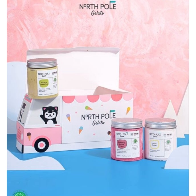 

Wah Gift Box Gelato Truck Greeting Card North Pole Gelato