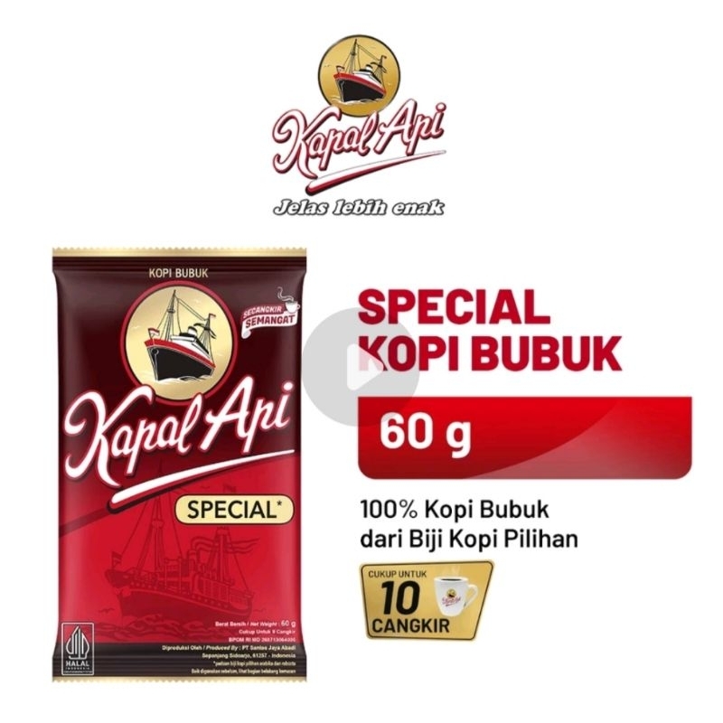 

KOPI BUBUK KAPAL API SPESIAL 60gr