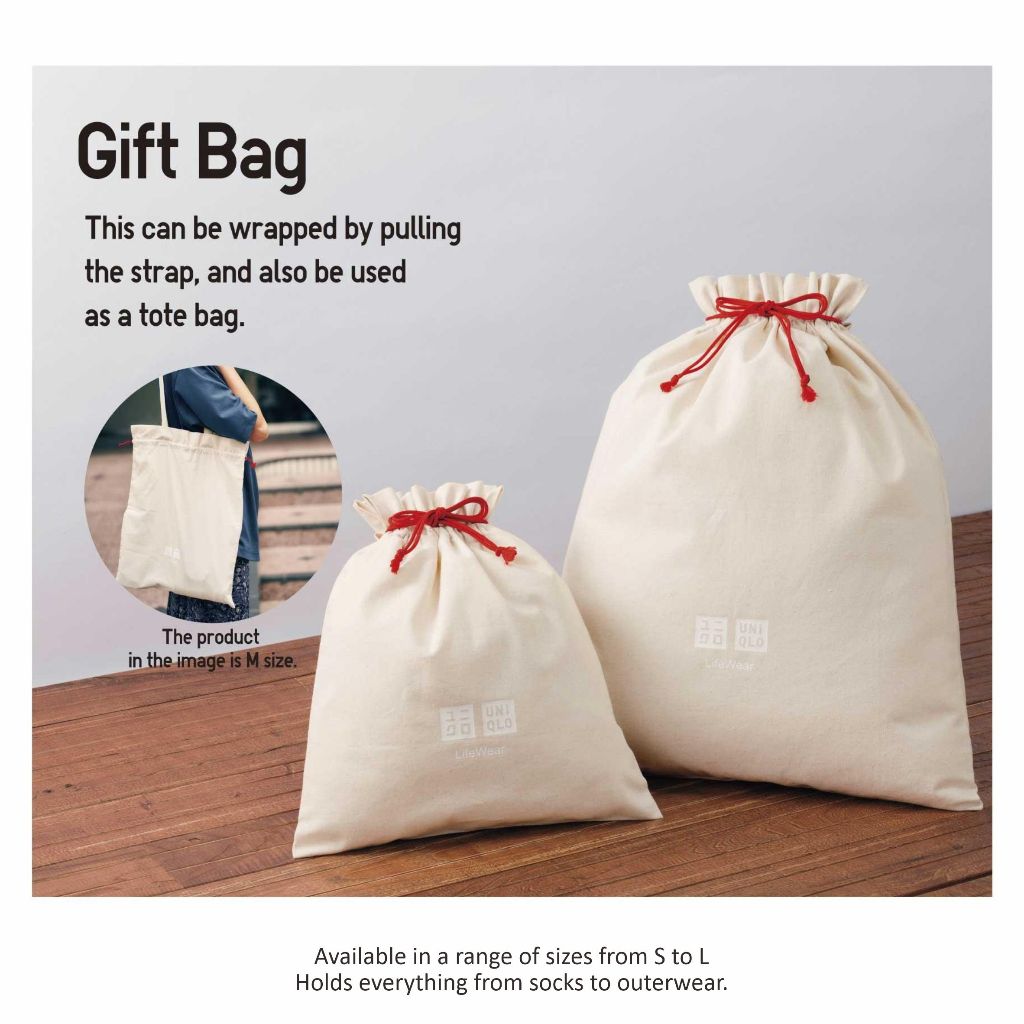 Gift Box UNIQLO Gift Bag UNIQLO Kotak Hadiah Wrap Tas Kado Paperbag UNIQLO