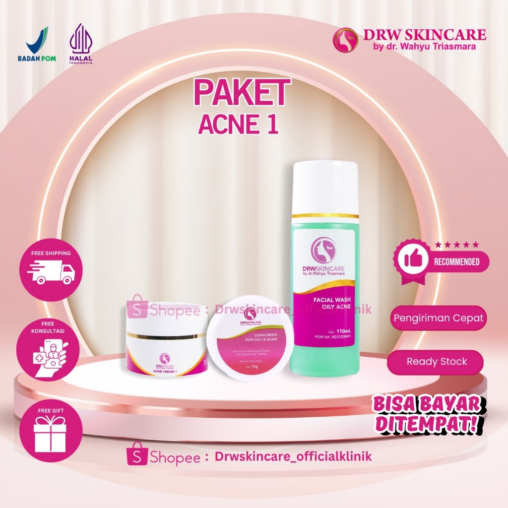 Paket acne 1 Paket acne 2 Paket acne 3 drw skincare