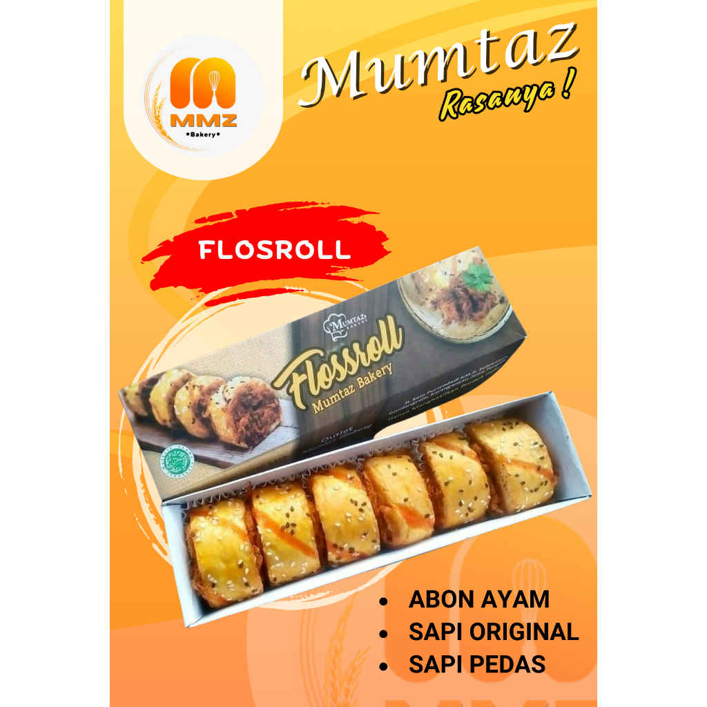 

Flosroll Roti Abon Gulung Ayam Sapi Original Pedas Oleh Oleh Solo isi 6