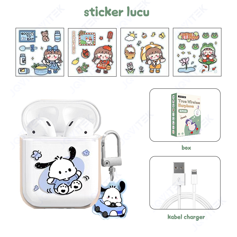 BEST DEALS Jovitech Earphone Bluetooth True Wireless Headset Casing Kartun Lucu Transparan HIFI