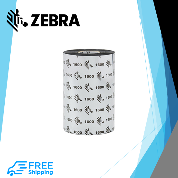 

Zebra Wax Ribbon 110mm x 300m (J1600BK11030)