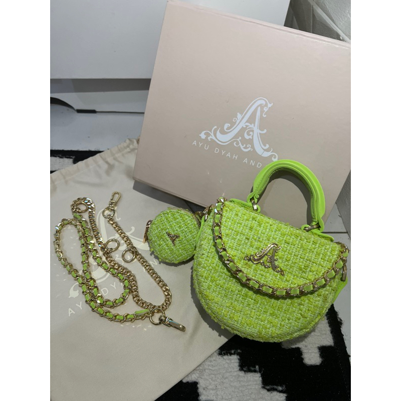 Ayudyahandari Tweed Belt Bag