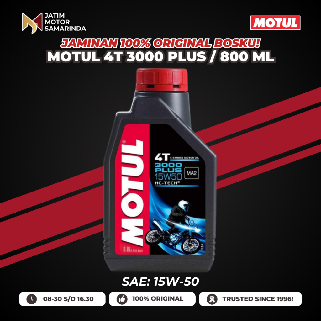 Oli MOTUL 4T 4 Tak 3000 Plus SAE 15W-50 800 ML / 0.8 LT