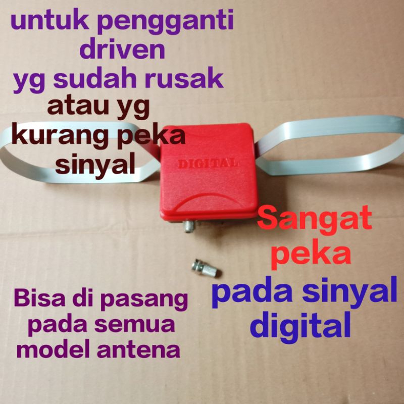 Driven Antena TV Digital (Terminal) Peka Sinyal Plus Balun Dan Konektor