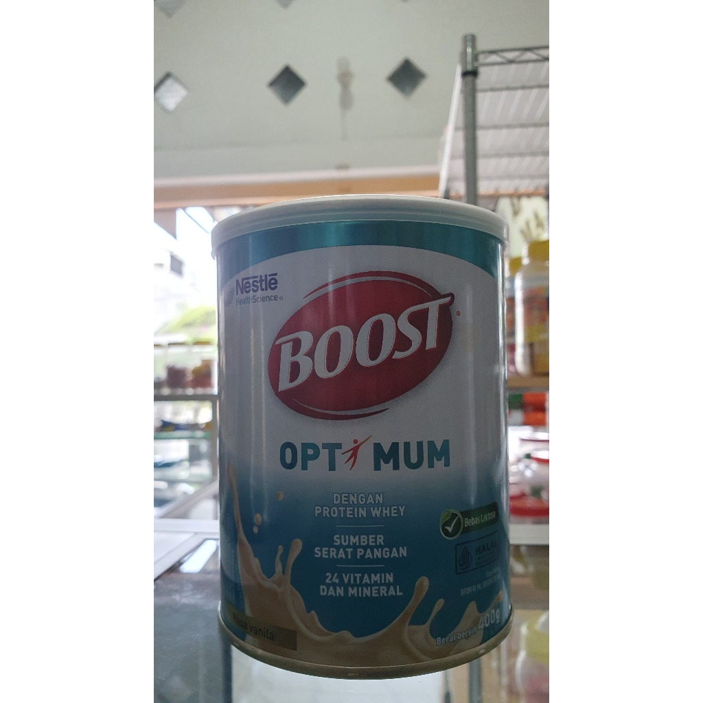 

NESTLE BOOST Optimum Susu Nutrisi Vanila Dewasa dan Lansia Kaleng 400g