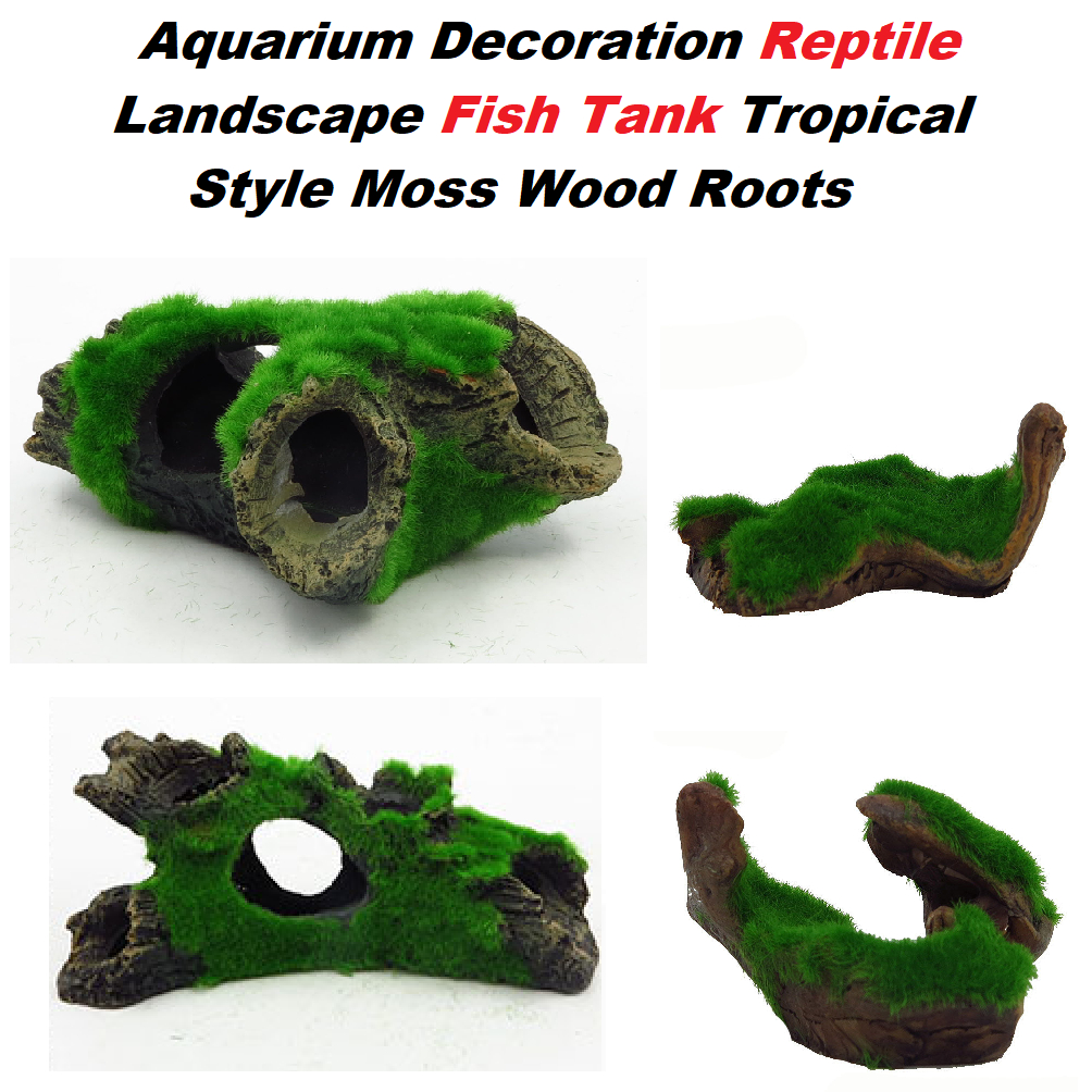 Hiasan Dekosrasi Kayu Lumut Moss Imitasi Aquarium Aquascape Daun Pohon Rumput Aquarium Aquascape Aqu