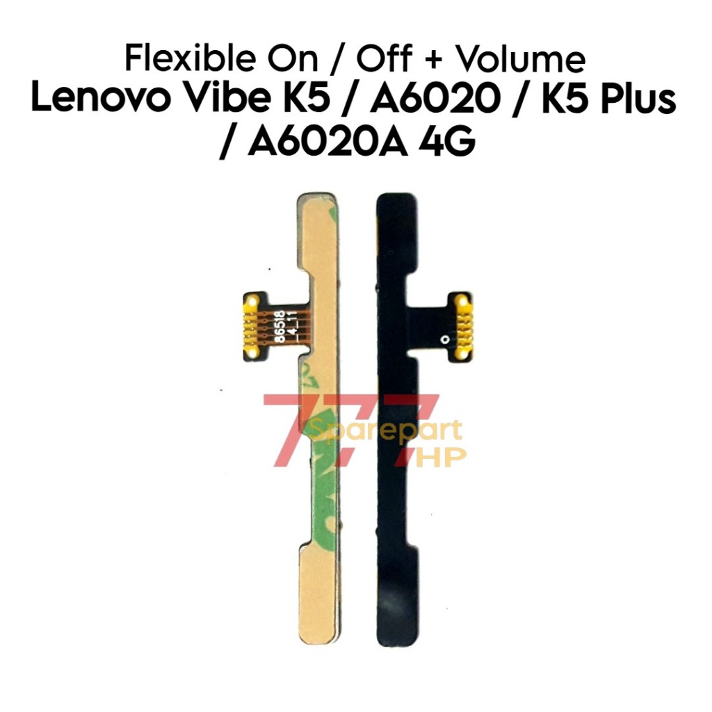 Flexible Konektor Power On / Off + Volume LEN Vibe K5 / K5 Plus / K5+ / A6020 / A6020A / A6020l36 / 
