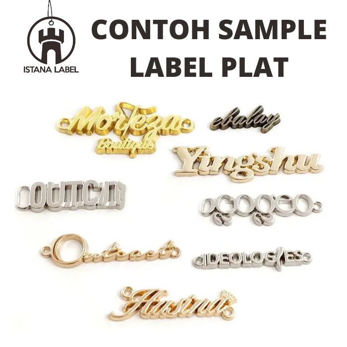 SAMPLE PLAT HIJAB PLAT LOGO ISTANA LABEL