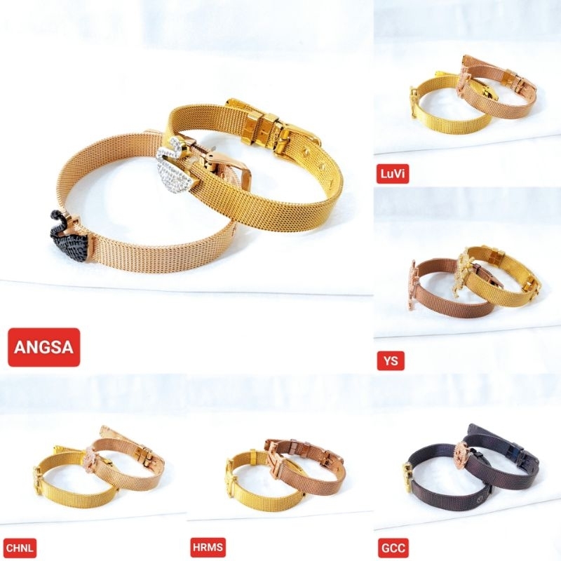 [TALI JAM]-[JoAcc] Tali Jam Brnd - Gelang Tali Jam - Gelang Wanita - Gelang Dewasa - Gelang Titanium