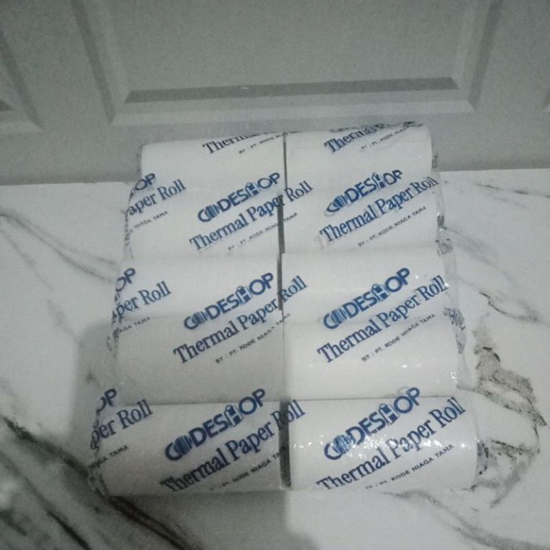 

Kertas Thermal Paper Roll Codeshop 10 Pcs / Kertas Thermal Tanpa Tulangan Tengah Hemat Tebal Praktks