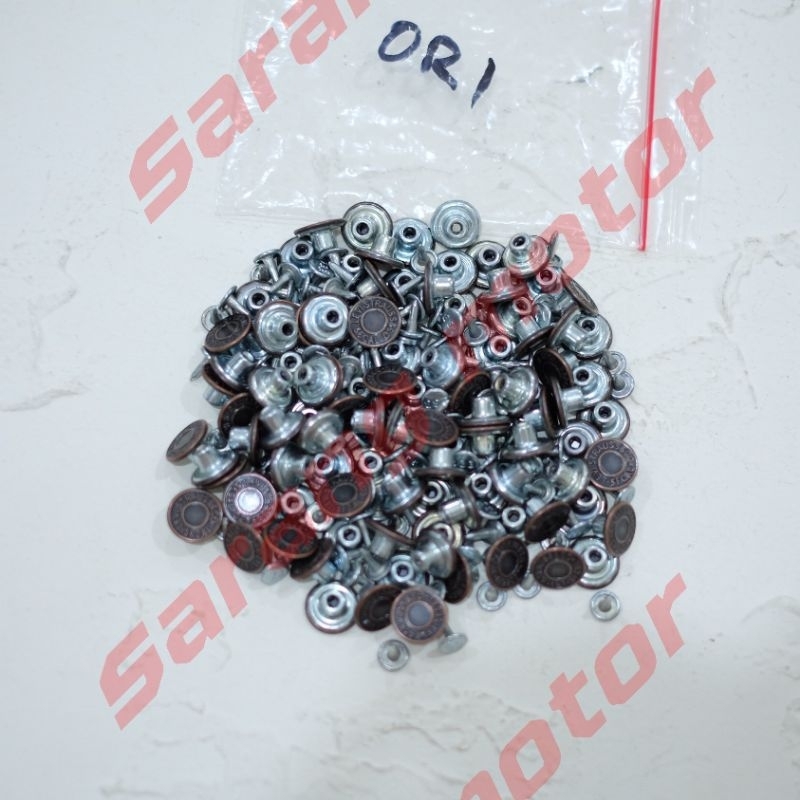 12pcs kancing celana jeans original / kancing 12 set asli jeans