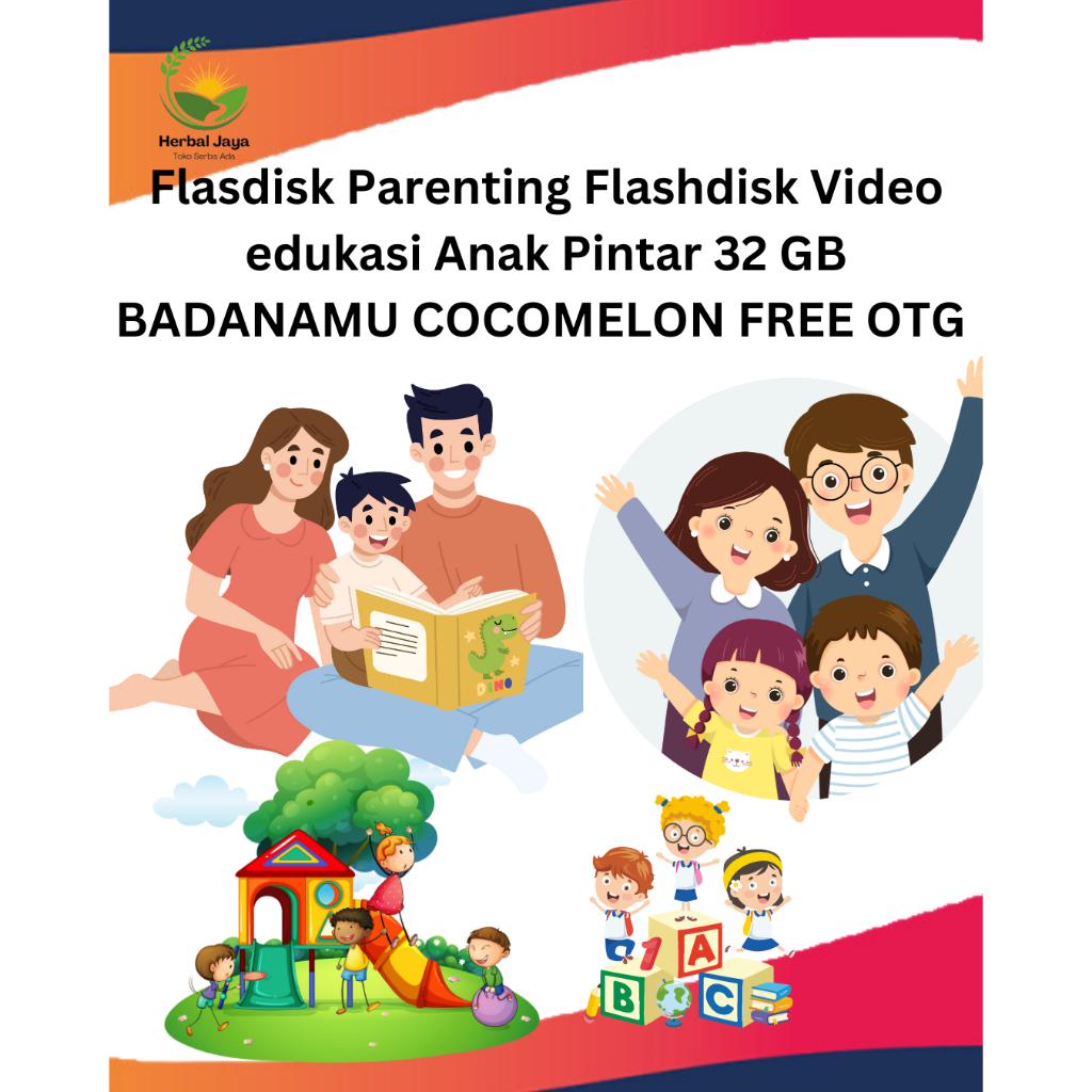 Flashdisk Video edukasi Anak Pintar 32 GB BADANAMU COCOMELON FREE OTG - BISA BAYAR DI TEMPAT