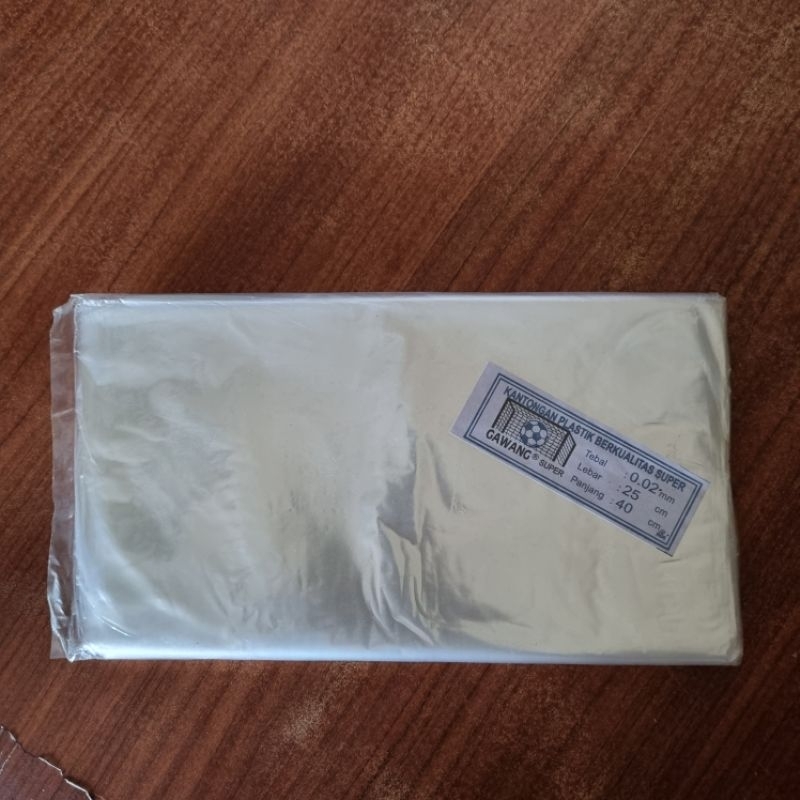 Kantong plastik GAWANG laundry PP bening 02x25x40