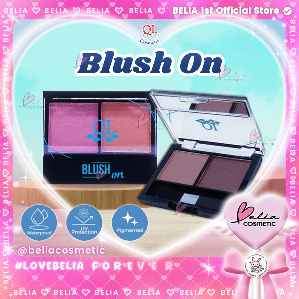 ❤ BELIA ❤ QL Blush On 10 gr | Perona Pipi Terlihat Segar Merona | Lembut | Tersedia 2 Warna dalam sa