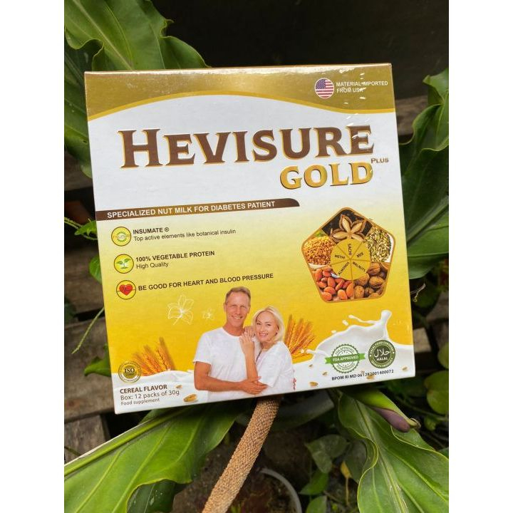 

HEVISURE GOLD SUSU UNTUK PENDERITA DIABETES DAN KENCING MANIS ORIGINAL BPOM 1 BOX ISI 12 SACHET