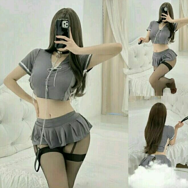 SEXY LINGERIE COSPLAY COSTUME SPORTY BAJU SEXY WANITA A1350AB Tanpa Stocking