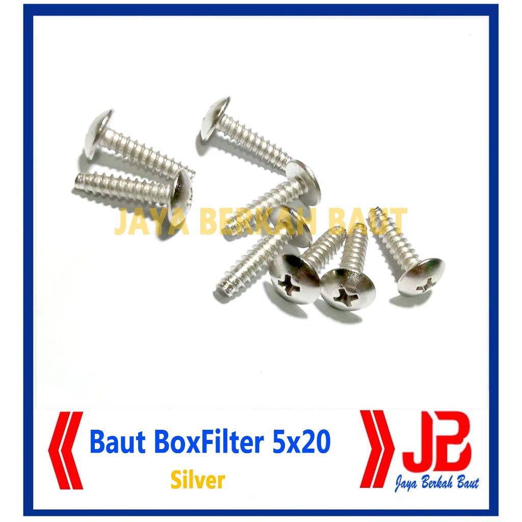 Baut Box  Filter all Honda Matic/metik beat scoopy vario125 vario150 vario160  PCX ADV Genio Silver