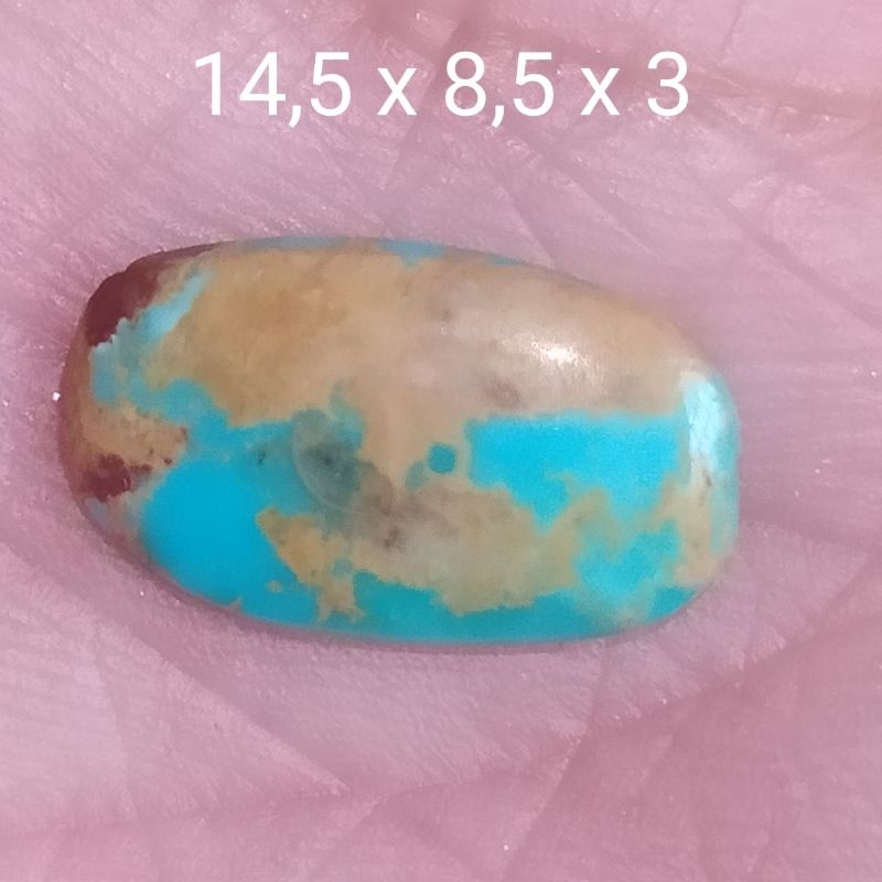 Natural Pirus Persia urat Emas / Turquoise