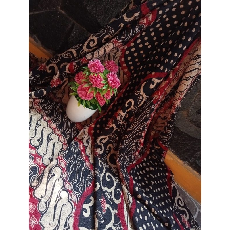 kain batik viscose puloan+viscose polos