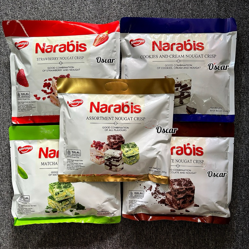 

Narabis 200g kemasan Family Pack Chocolate nougat