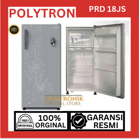 Polytron PRD18JS Kulkas 1 Pintu 180L Water Dispenser Tempered Glass Door Belleza Varia Series One Do