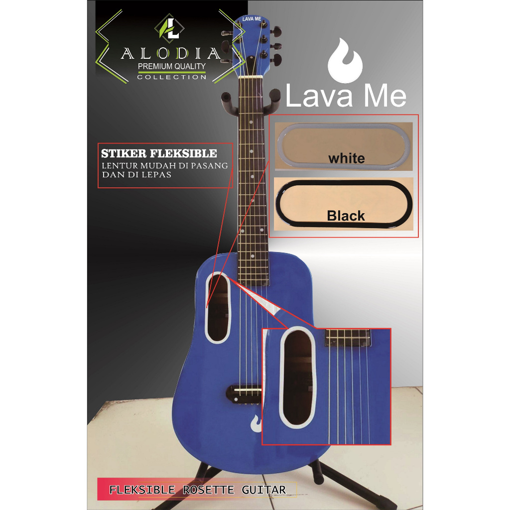 STIKER GITAR LAVA PELINDUNG GITAR LAVA ME ROSETTE stiker gitar LAVA ME