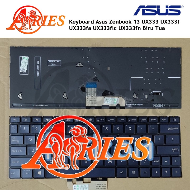 Keyboard Laptop Asus Zenbook 13 UX333 UX333f UX333fa UX333flc UX333fn
