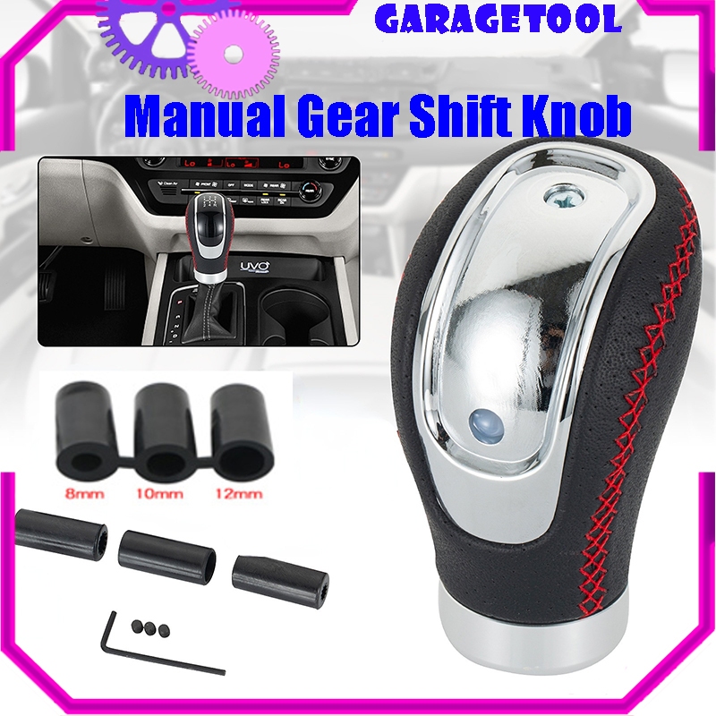 GT Shift Knob Kulit 6 Speed Premium- Tuas Persneling High Quality Leathera Knob Tuas Perseneling