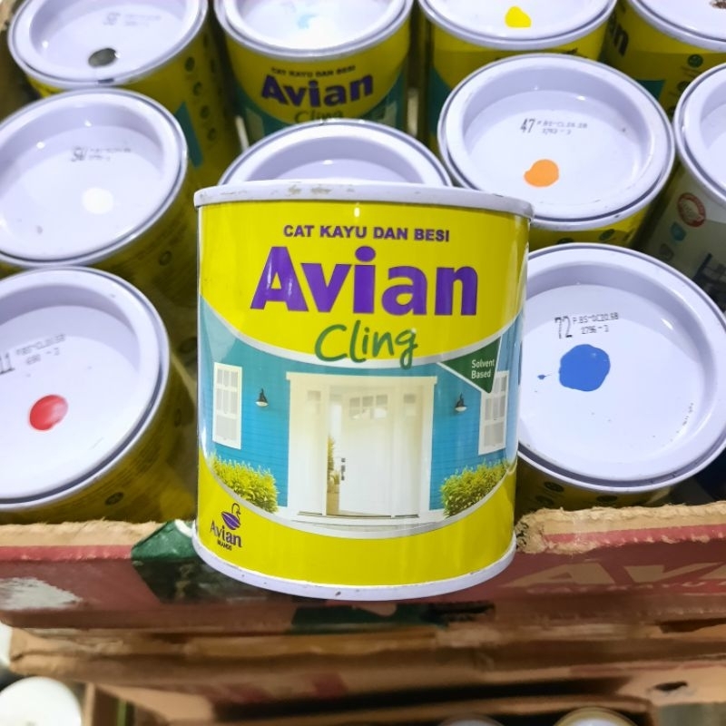 Cat Avian Cling 200cc / Cat Minyak untuk Kayu dan Besi Putih Merah Biru Kuning Coklat Hitam