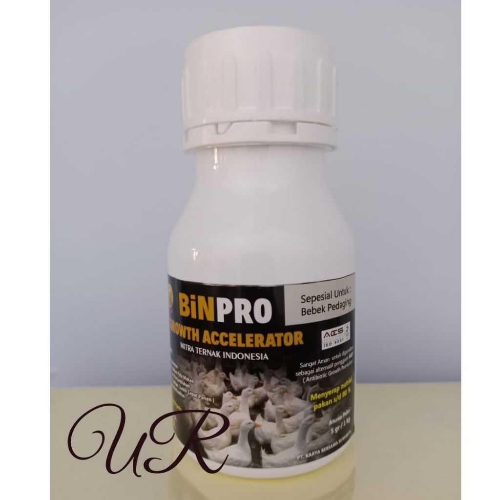 BINPRO BEBEK PEDAGING Suplemen Vitamin pertumbuhan 100 GR / Penggemuk Bebek Pedaging / Pemacu Nafsu 