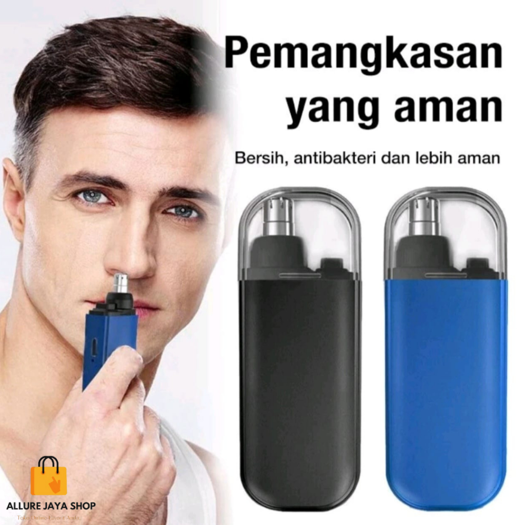 [AJS] Alat Cukur Bulu Hidung Pembersih Nose Hair Trimmer Elektrik Multifungsi Professional