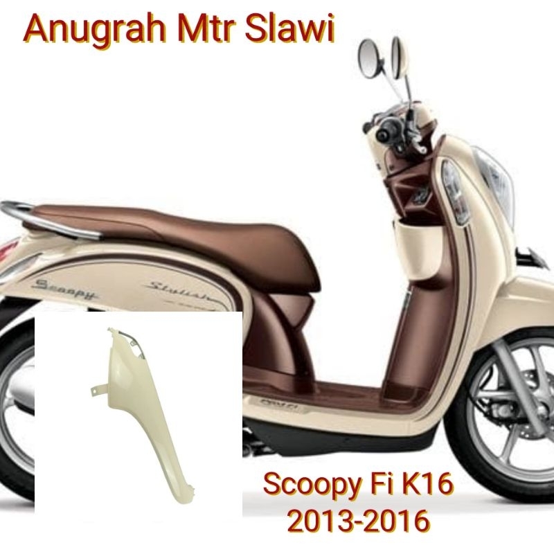 54303-K16-900PMC Tebeng tameng cover sayap kanan atau kiri scoopy k16 krem asli honda