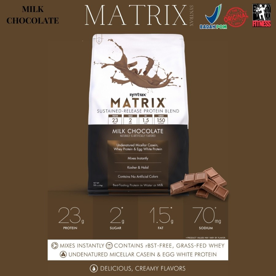 SYNTRAX MATRIX 5 LB LBS WHEY & CASEIN PROTEIN SUSTAINED RELEASE SUSU FITNESS FITNES EXTREME ON MASS 