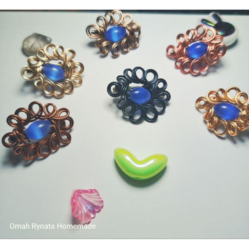 Bross Batu Alam Motif Cat Eyes//Bross Hijab // Bross Dagu // Bross Kebaya// Bros Batu Alam//
