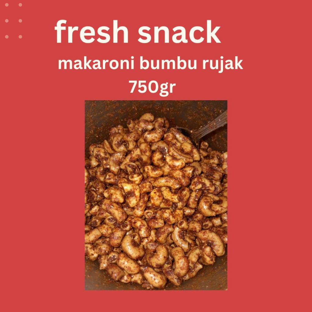 

(750gr) makaroni bumbu rujak | pedas manis kriukk!!