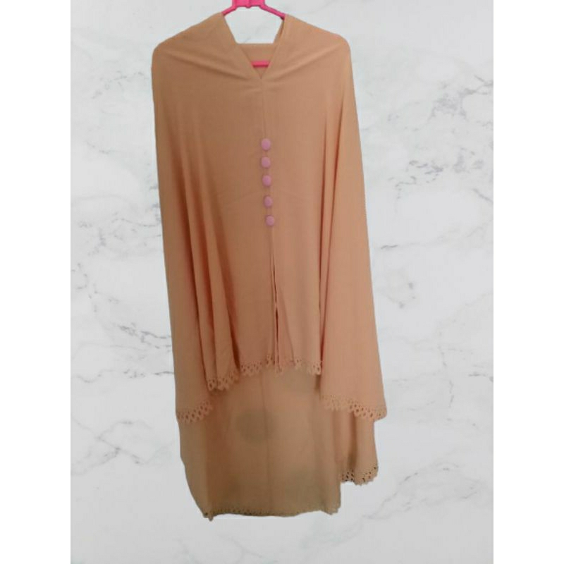 Jilbab Hijab Kerudung Lebar syar'i panjang tanpa pet / menutup dada