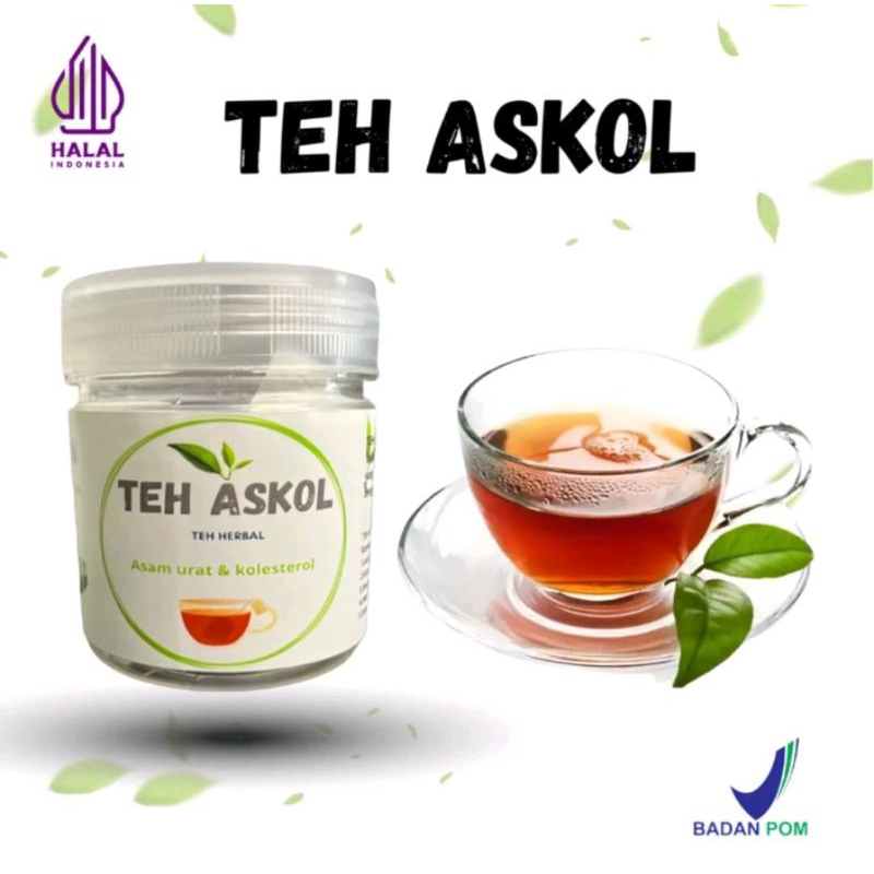 

TEH ASKOL 1 BOTOL TEH HERBAL ASAM URAT DAN KOLESTEROL, Teh Racik Ramuan Cina, Minuman untuk penderita rematik dan darah tinggi