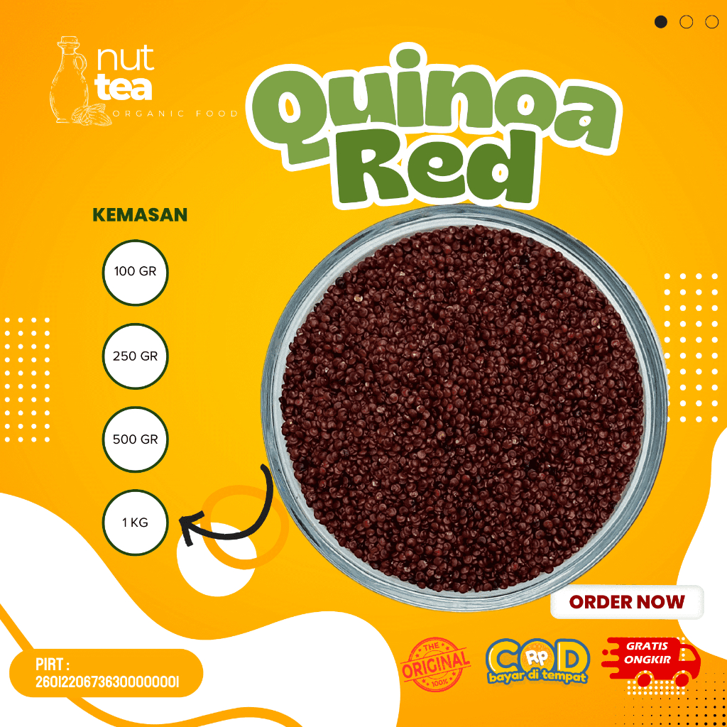 

Organic Red Quinoa 250gr - Quinoa Merah Organik Premium