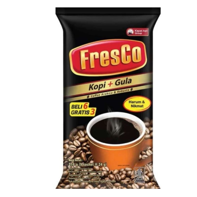 

Fresco kopi+gula 9x24gr