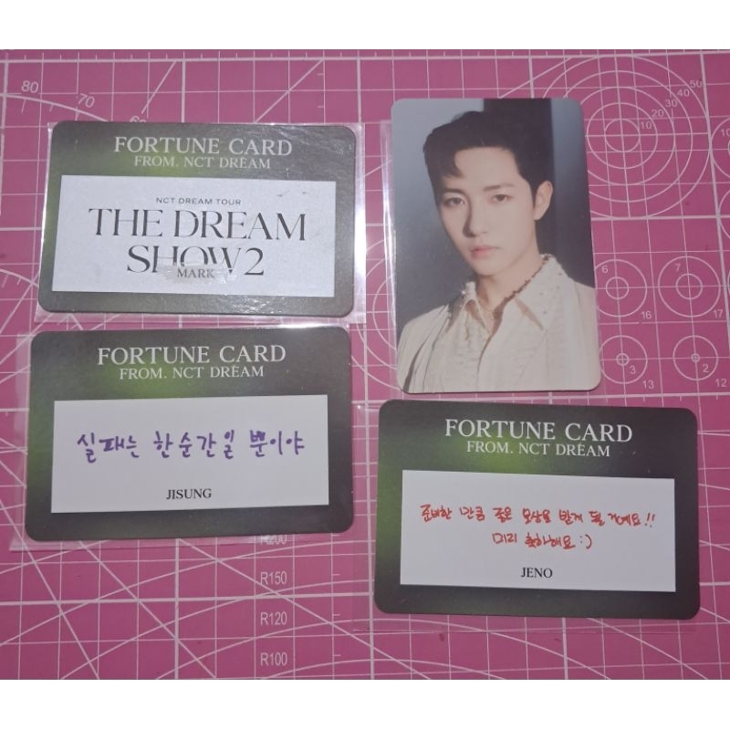 PC official NCT DREAM the dream show 2 fortune card mark jisung jeno renjun