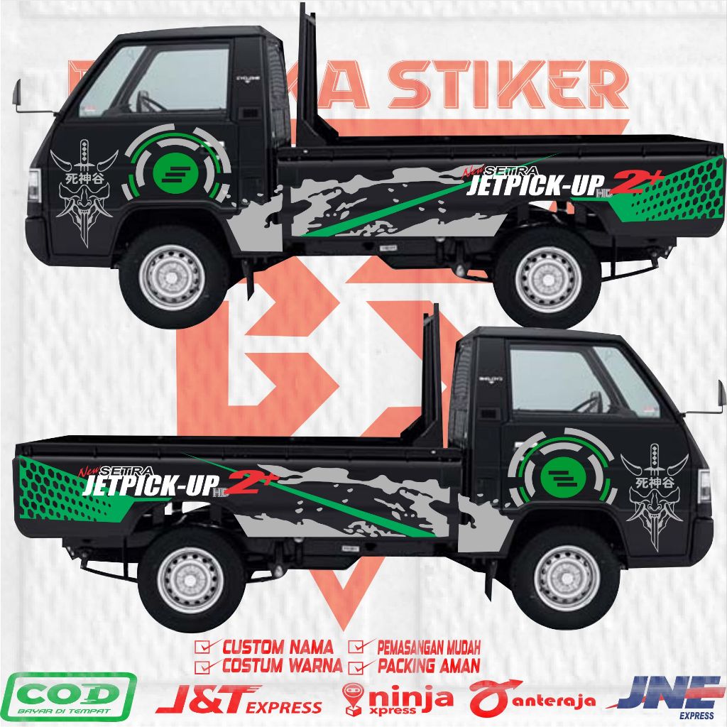 Terbaru cutting stiker mobil pick up mitsubishi L300 pick up pick up L300 terbaru