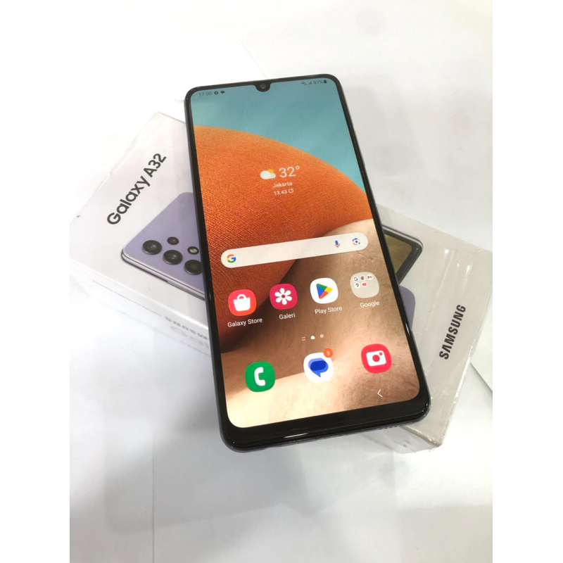 Hape Seken Samsung A32  SM-A325F/DS 8/128Gb Fullset Normal
