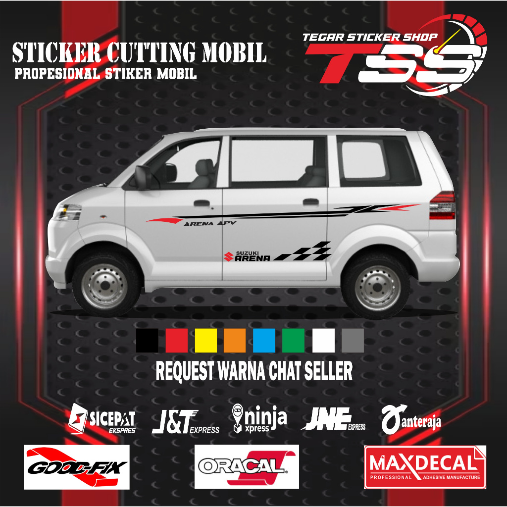sticker mobil suzuki arena apv sticker lis mobil suzuki arena apv sticker mobil stiker motif variasi